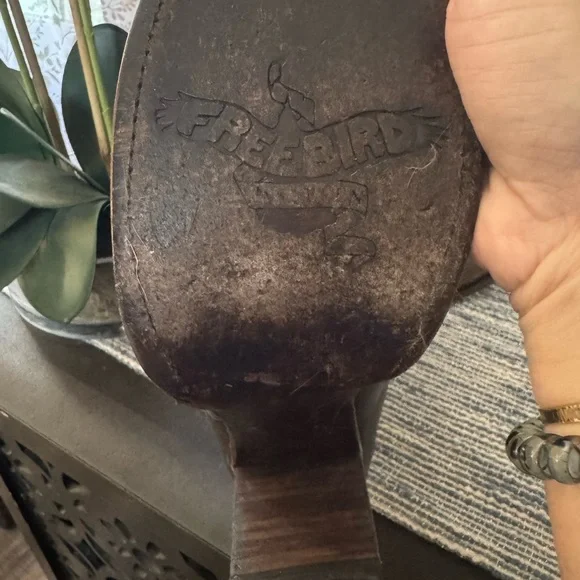 Freebird by Steven Baker Black Distressed Leather Boots - Picture 5 of 6